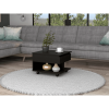 DEPOT E-SHOP Babel Lift Top Coffee Table, Casters, One Shelf, Black