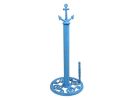 Rustic Light Blue Cast Iron Anchor Paper Towel Holder 16""